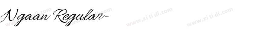 Ngaan Regular字体转换 Ngaan Regular字体转换